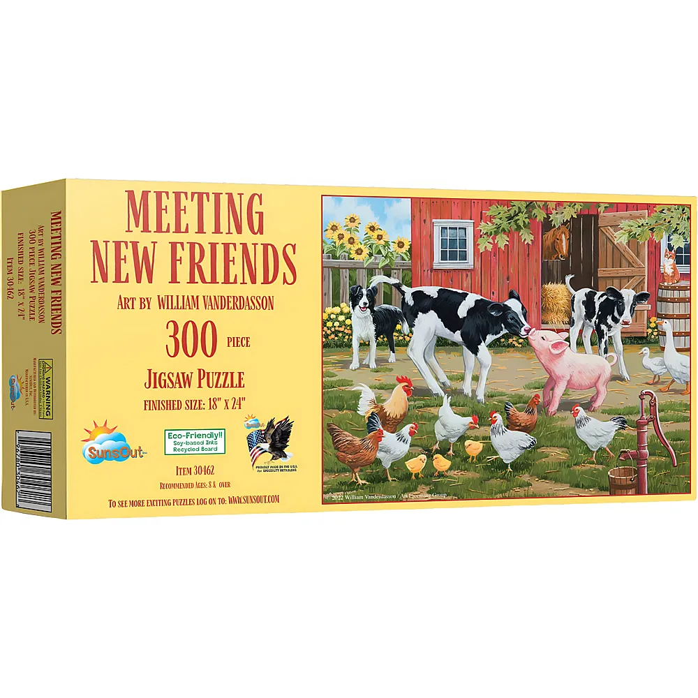 SunsOut Puzzle William Vanderdasson Meeting New Friends - 300 Teile