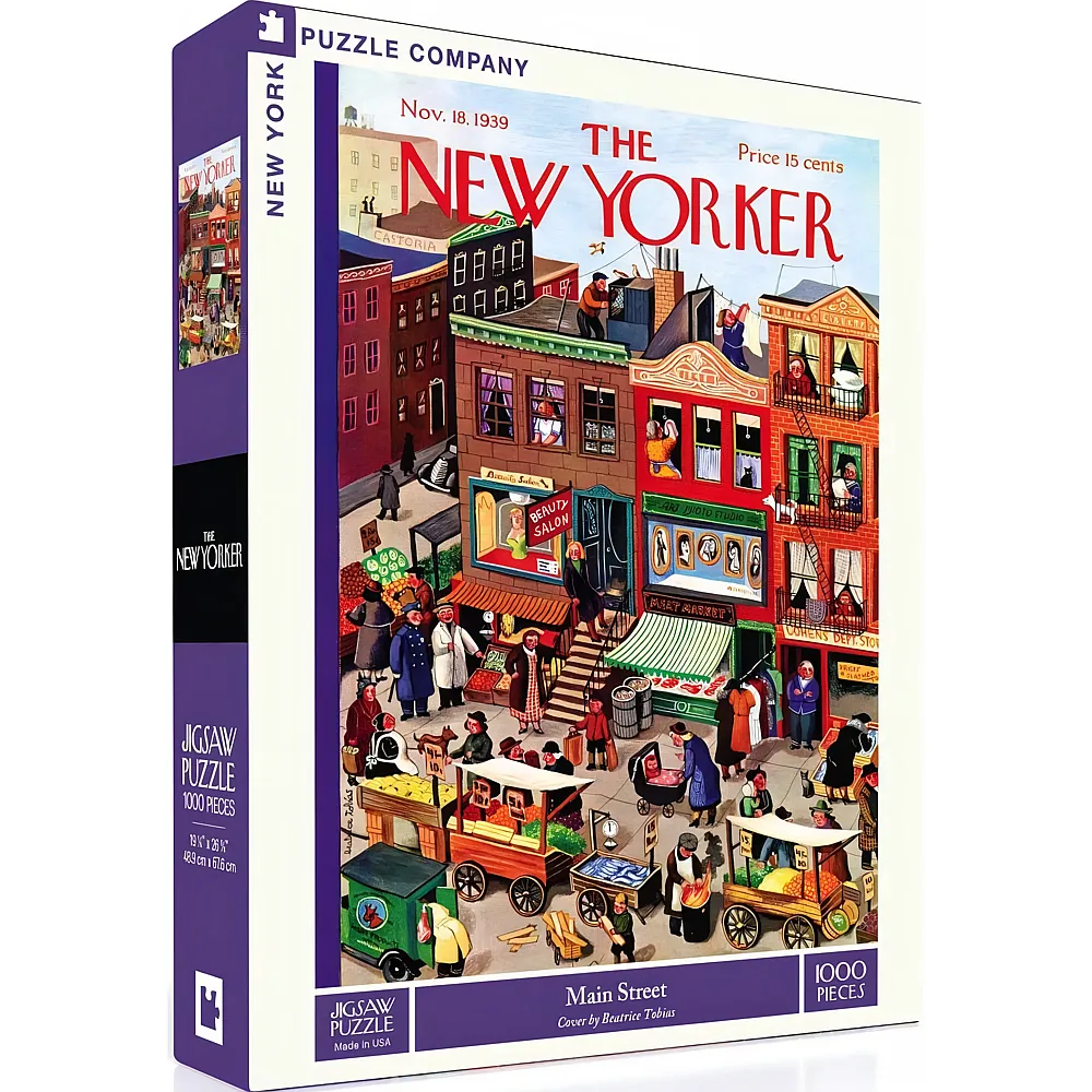 New York Puzzle Company The New Yorker - Main Street - 1000 Teile