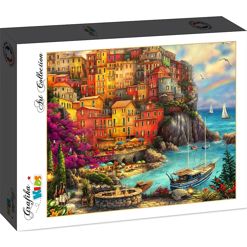 Grafika Puzzle Art Collection Chuck Pinson Grafika Kids A Beautiful Day at Cinque Terre - 12 Teile