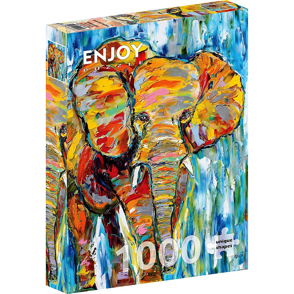 Enjoy Puzzle Colorful Elefant - 1000 Teile