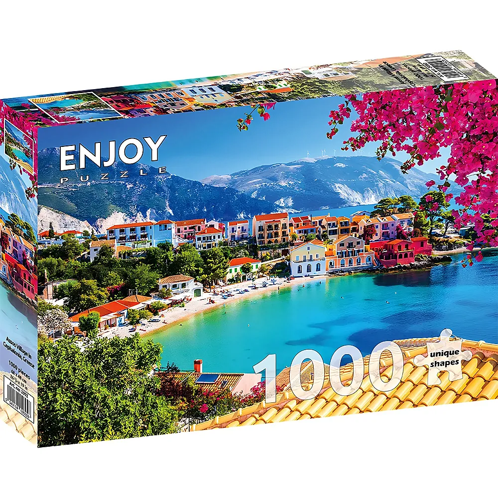 Enjoy Puzzle Assos Village in Cephalonia, Greece - 1000 Teile