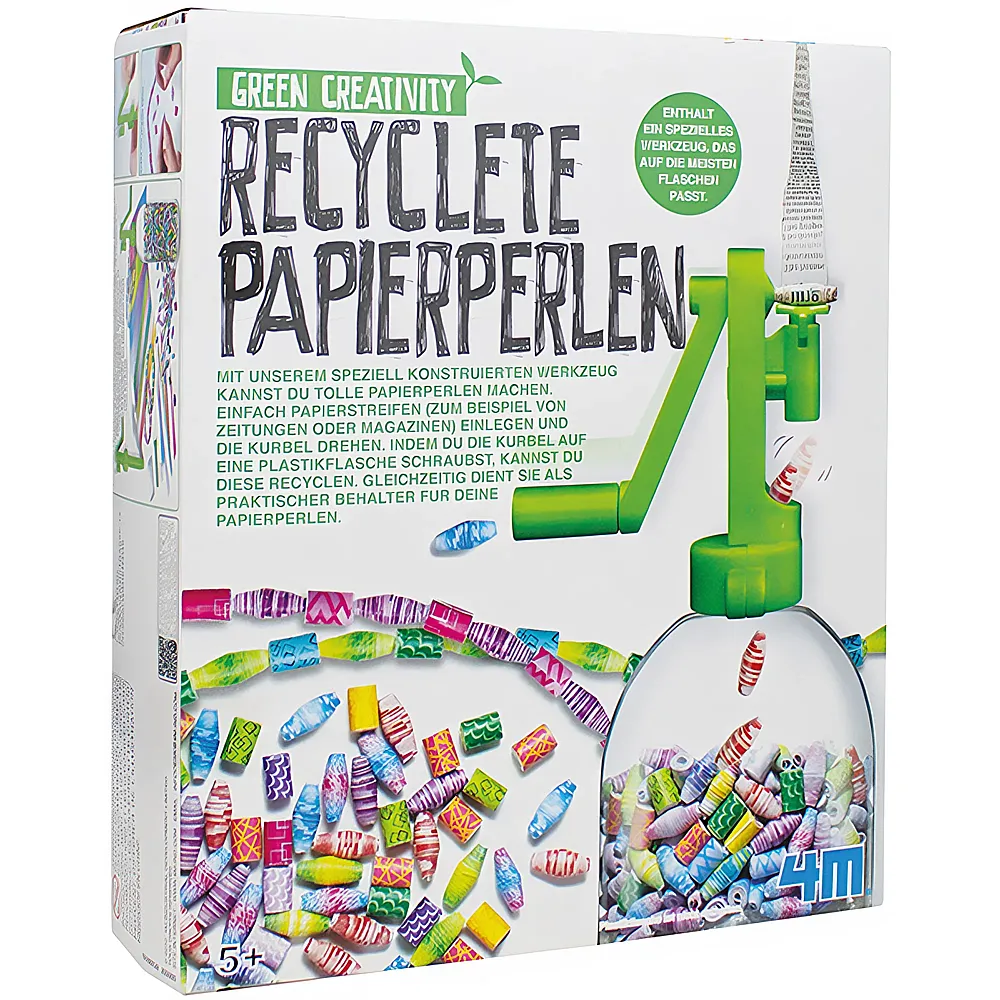 4M Green Creativity Recyclete Papierperlen mult