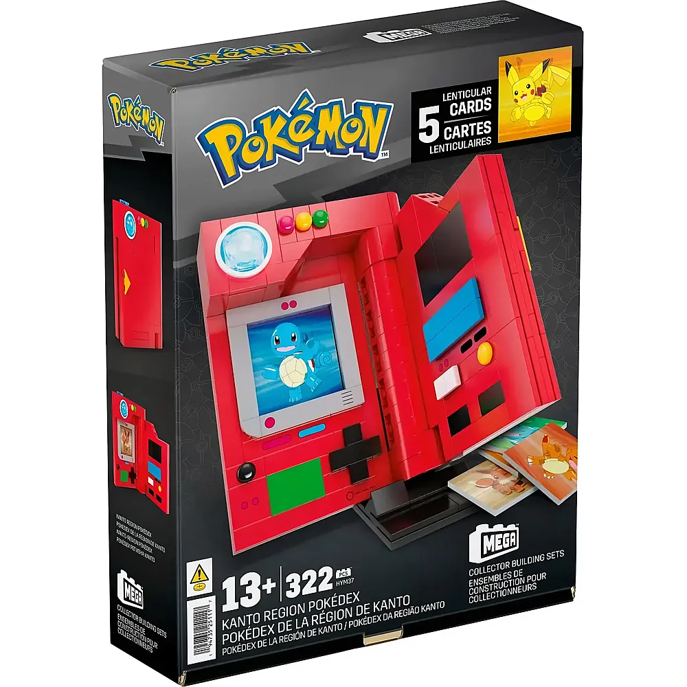 Mega Construx Pok�mon Kanto-Region Pok�dex - 322 Teile