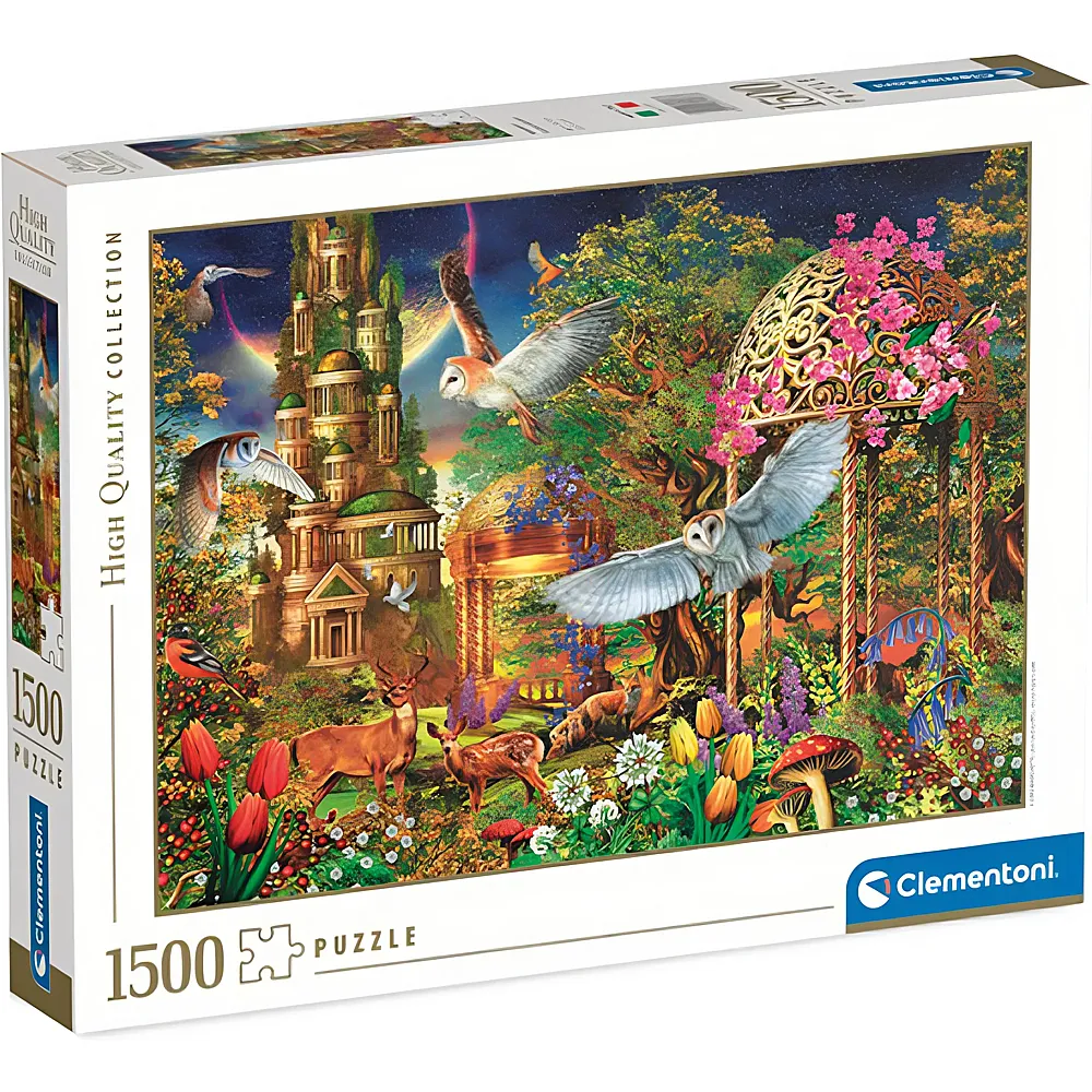 Clementoni Puzzle High Quality Collection Woodland Fantasy Garden 1500Teile