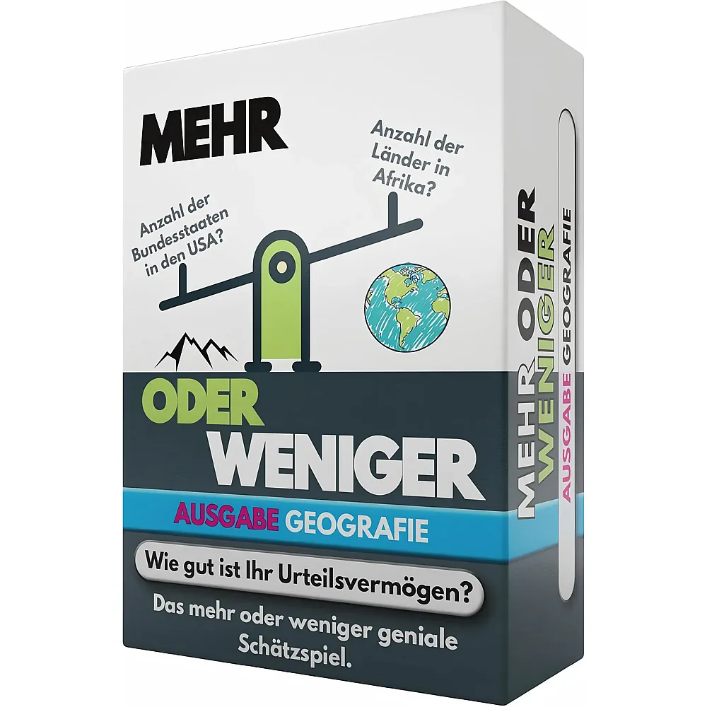 More or Less Mehr Oder Weniger Kartenspiel  Ausgabe Geografie