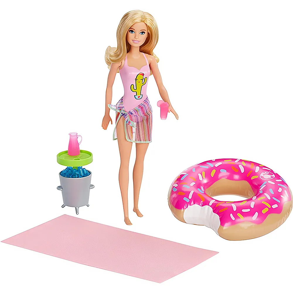 Barbie Familie & Freunde Pool Party Puppe Blond