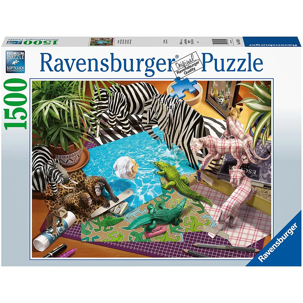 Ravensburger Puzzle Adventure and Origami - 1500 Teile