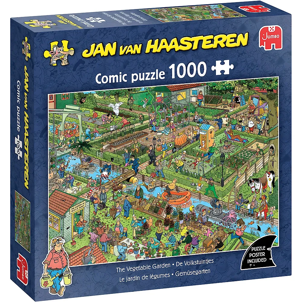 Jumbo Puzzle Jan van Haasteren Gem�segarten - 1000 Teile