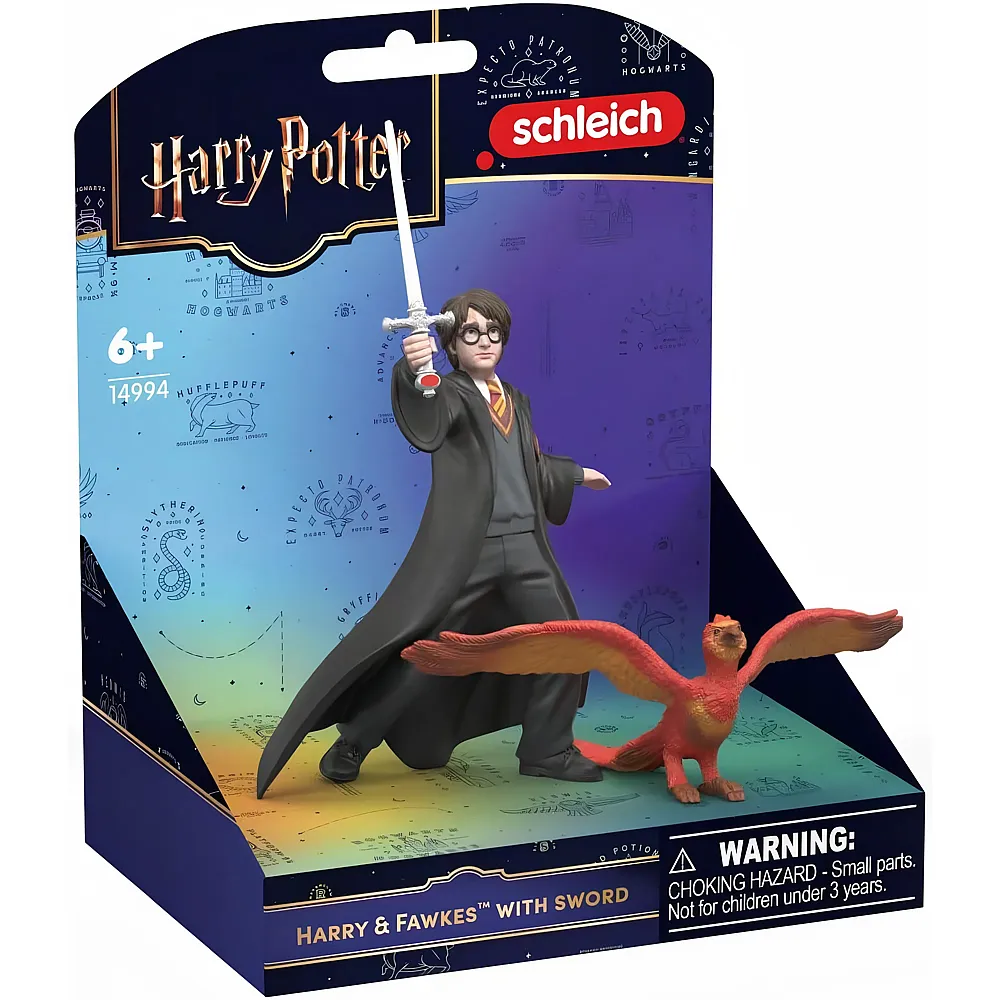 meinspielzeug - Schleich Harry Potter Harry & Fawkes mit Schwert | Lizenzfiguren