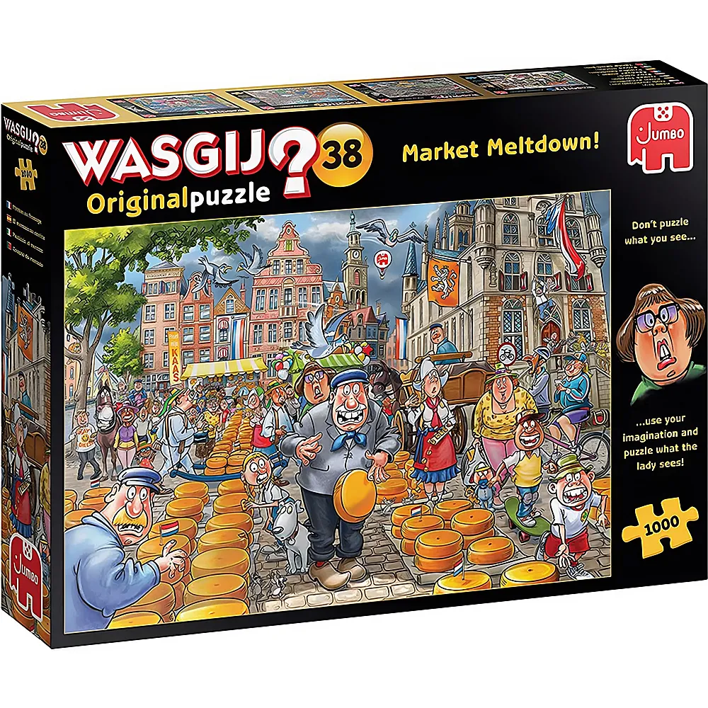 Jumbo Puzzle Original WASGIJ Market Meltdown | Puzzle 1000 Teile