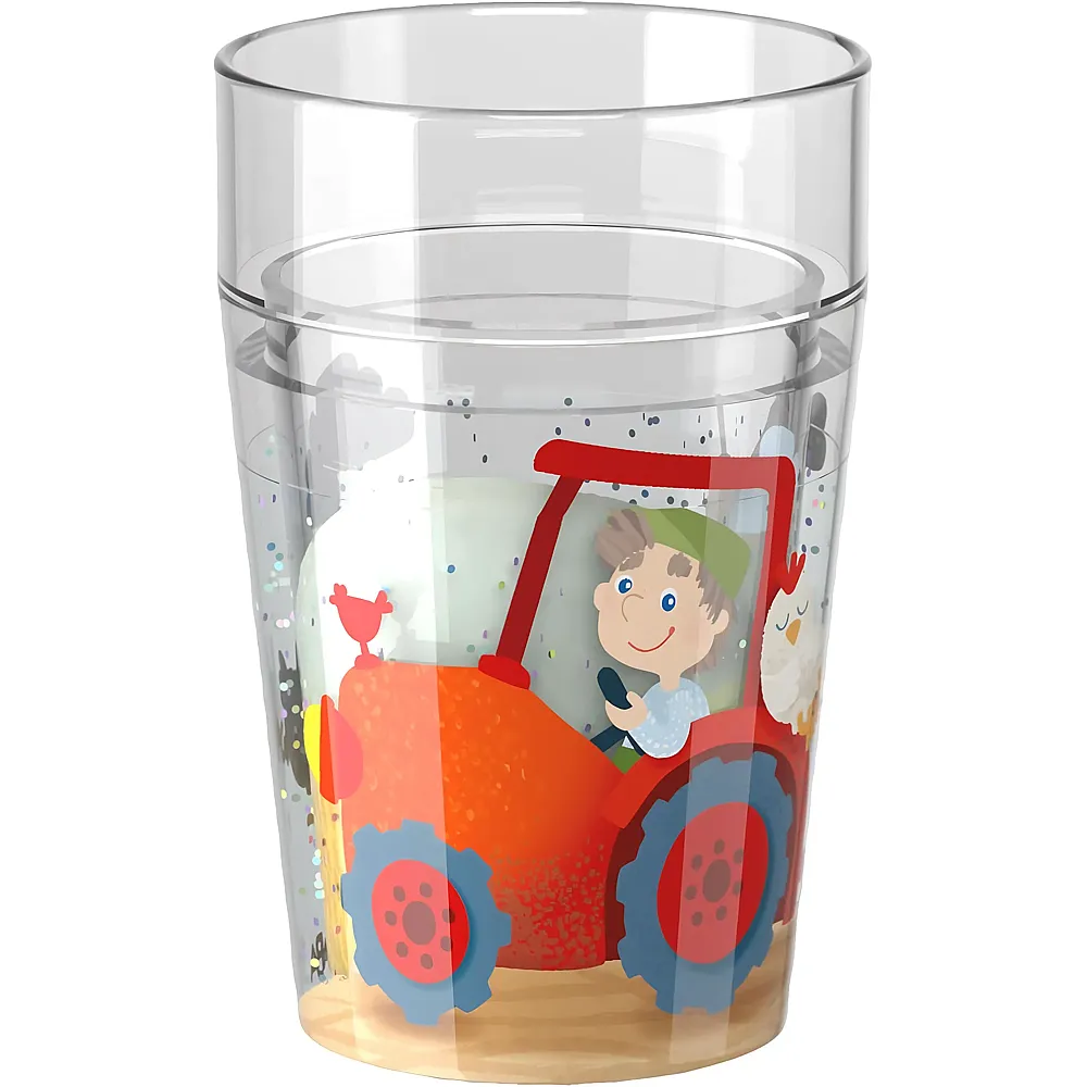 meinspielzeug - HABA Glitzerbecher Bauernhof | Essen & Trinken