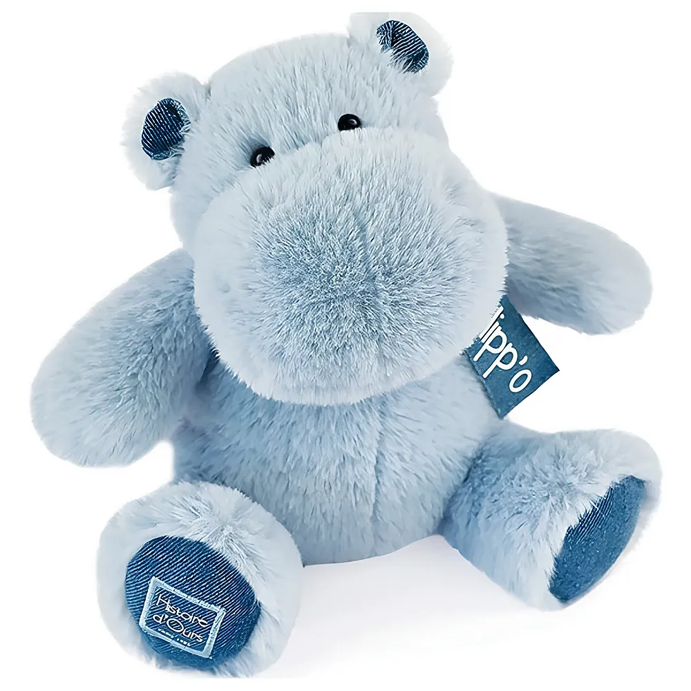 Doudou et Compagnie Hippo Blue Jeans 25cm | Wildtiere Plsch
