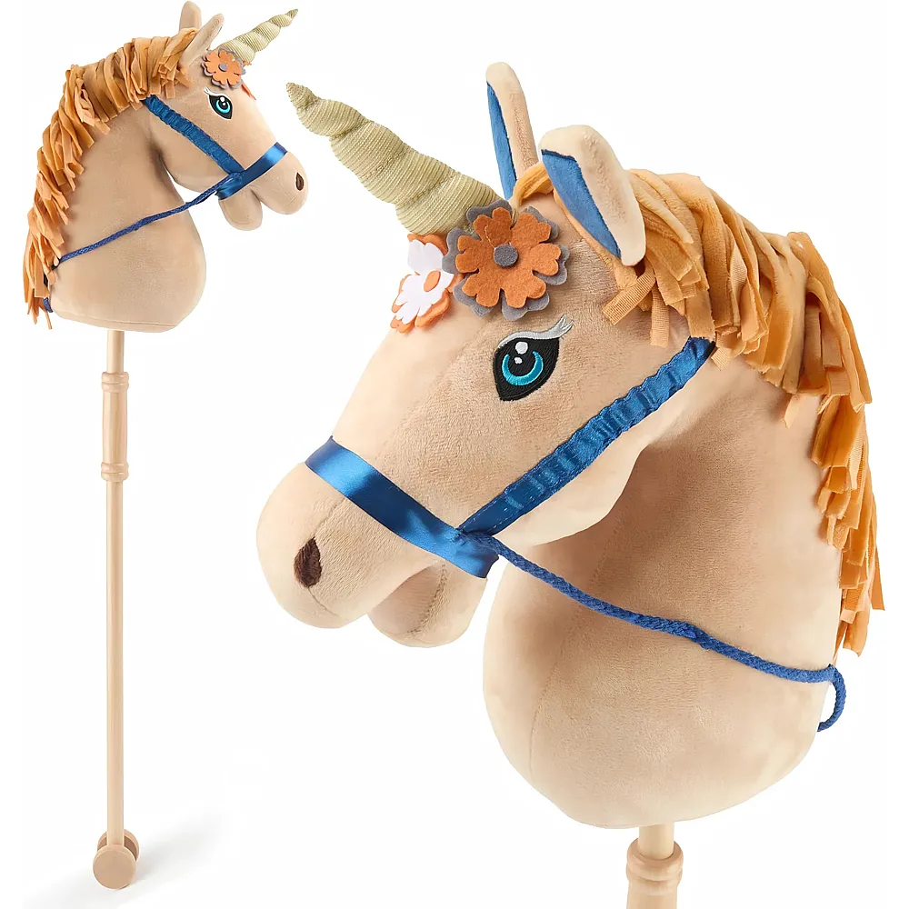 Bieco Hobby Horse Steckenpferd Einhorn Magic