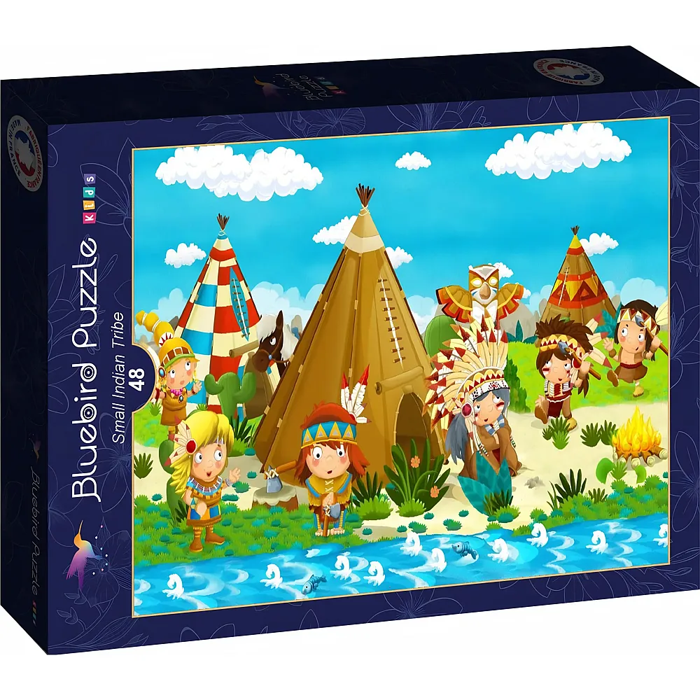 Bluebird Puzzle Small Indian Tribe - 48 Teile