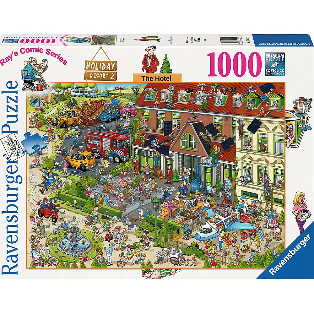 Ravensburger Puzzle Ray's Comic Series Holiday Resort 2 - The Hotel 1000Teile