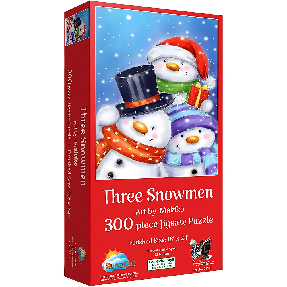 SunsOut Puzzle Makiko Die drei Schneem�nner - 300 Teile