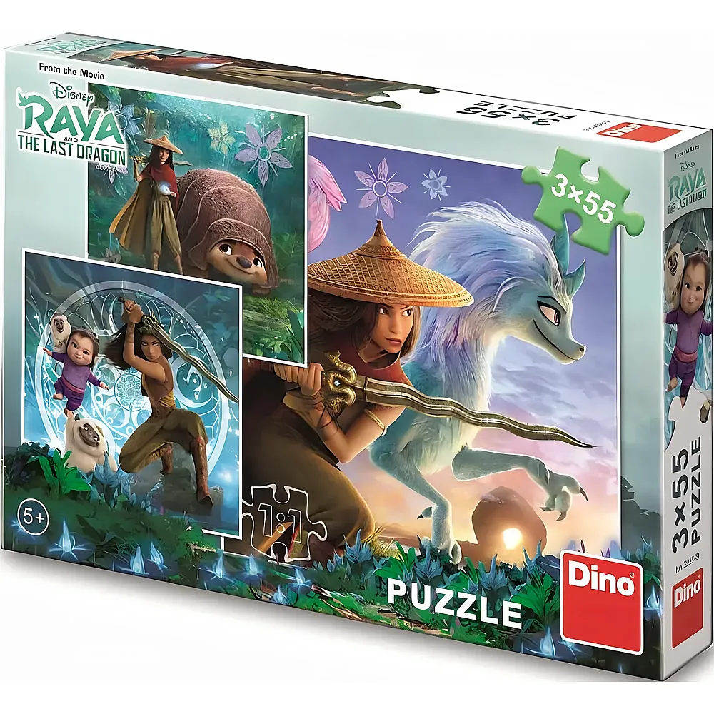 Dino Puzzle Disney Raya und Freunde - 55 Teile