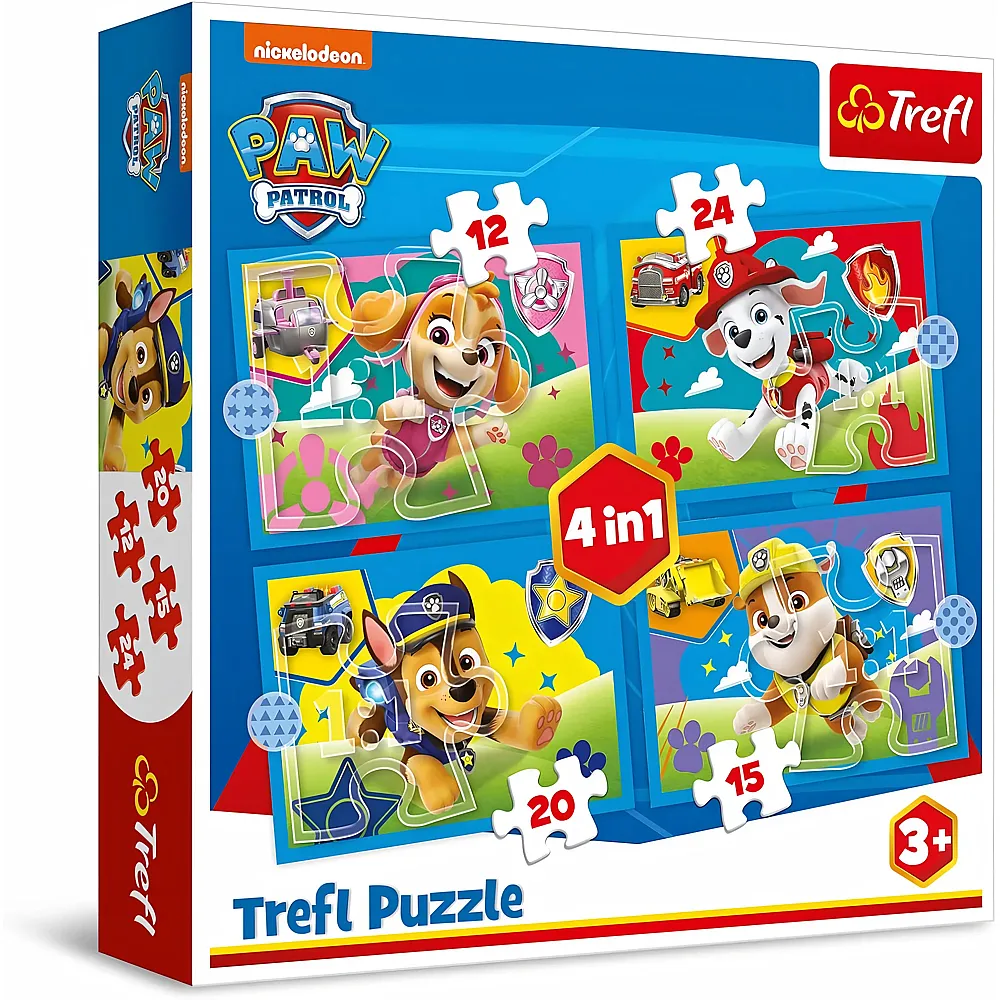Trefl Puzzle Paw Patrol Welpen laufen lassen - 12 Teile
