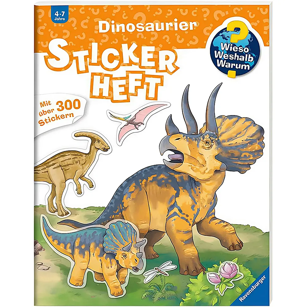 Ravensburger Wieso Weshalb Warum Stickerheft Dinosaurier