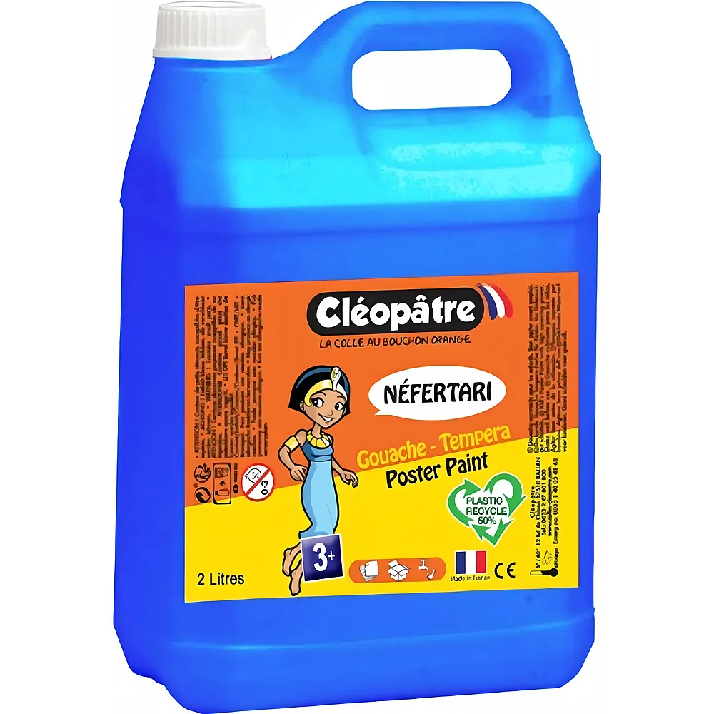 Cleopatre Nefertari � Gouache-tempera 5L Cyan