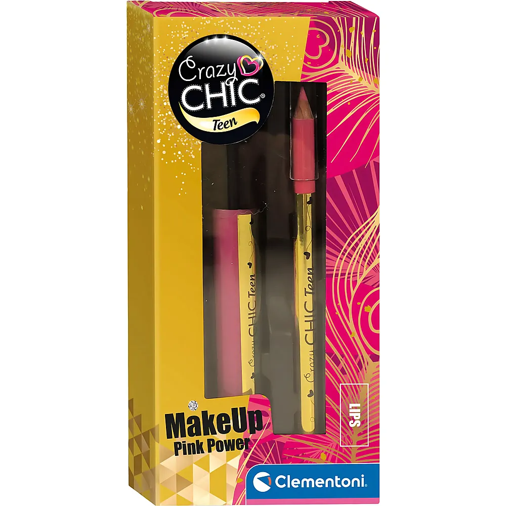 Clementoni Crazy Chic Lipgloss und Lippenstift Pink Power