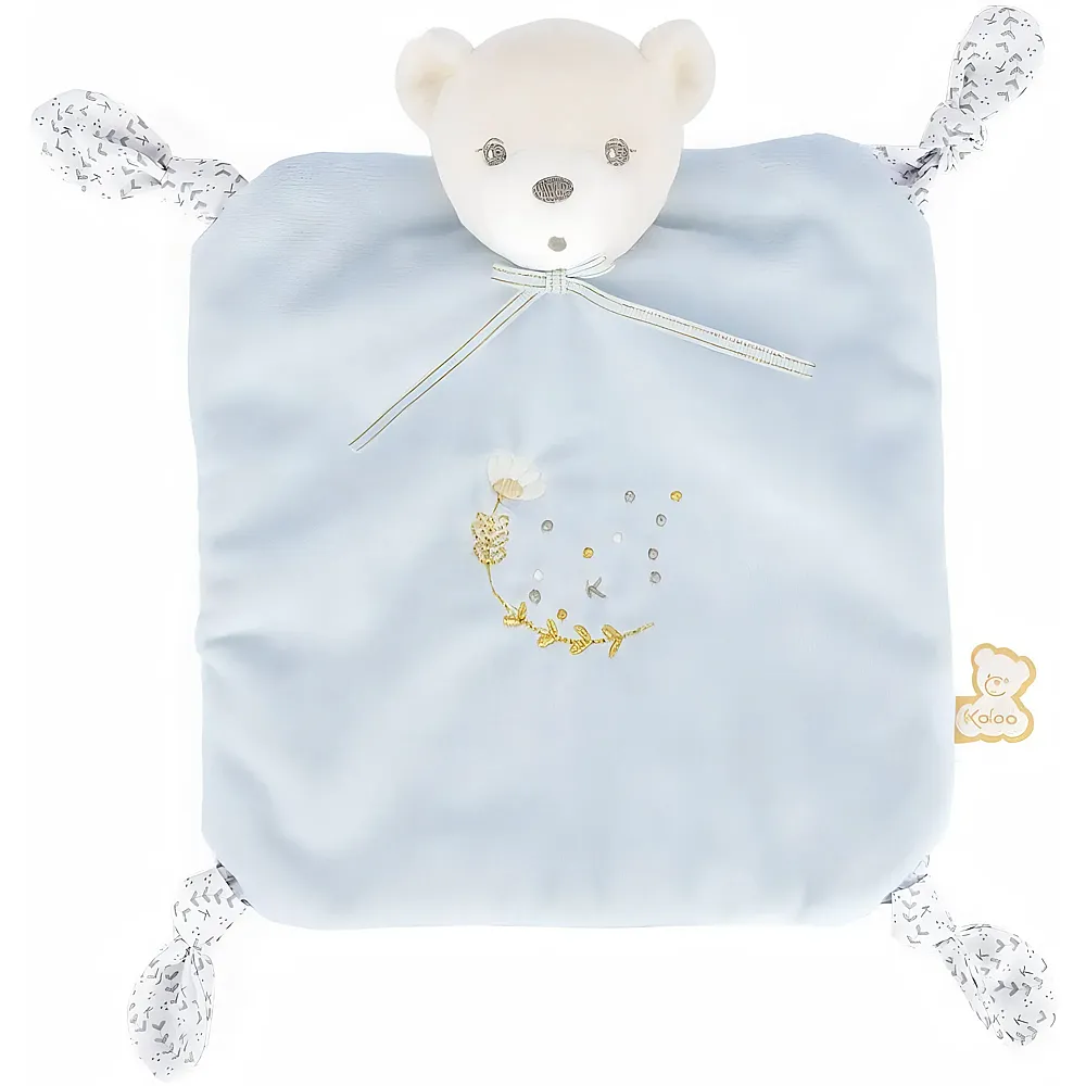Kaloo Perle Schmusetuch Knots B�r Blau - 20 cm | Schmuset�cher