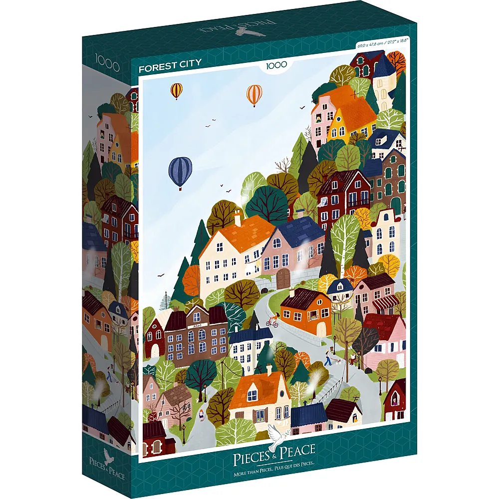 Pieces & Peace Puzzle Forest City - 1000 Teile