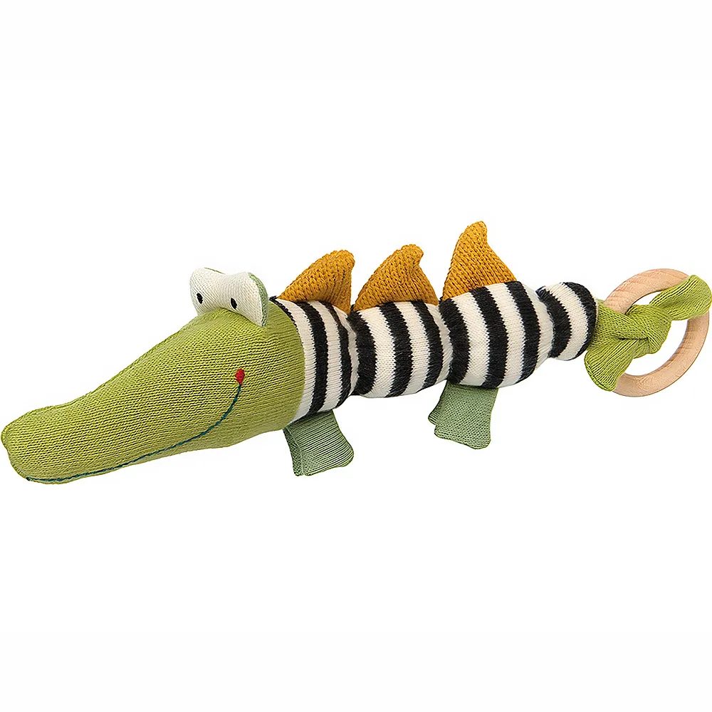 Sigikid Strick-Greifling Krokodil 22cm | Greiflinge