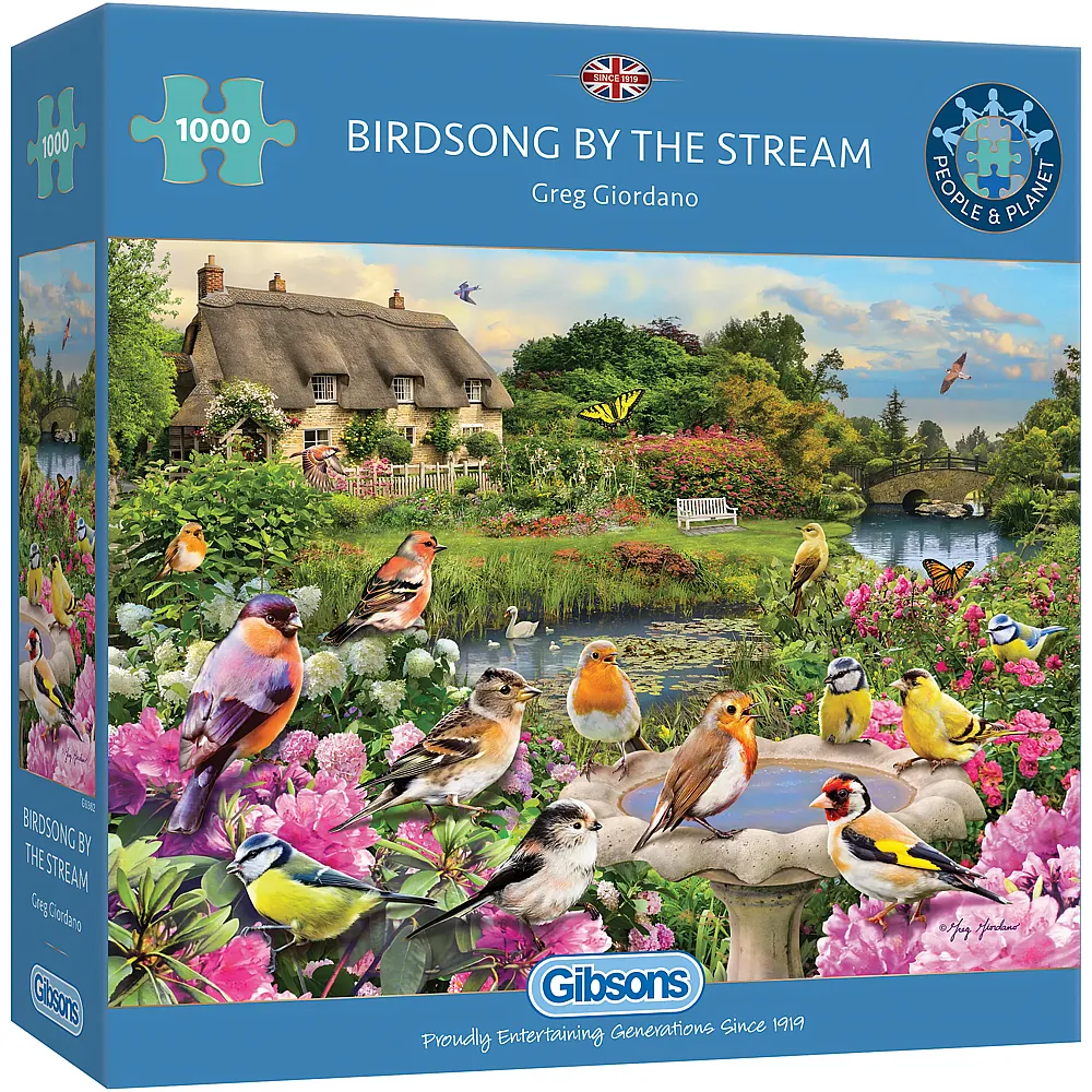 Gibsons Puzzle Greg Giordano Birdsong by the Stream - 1000 Teile