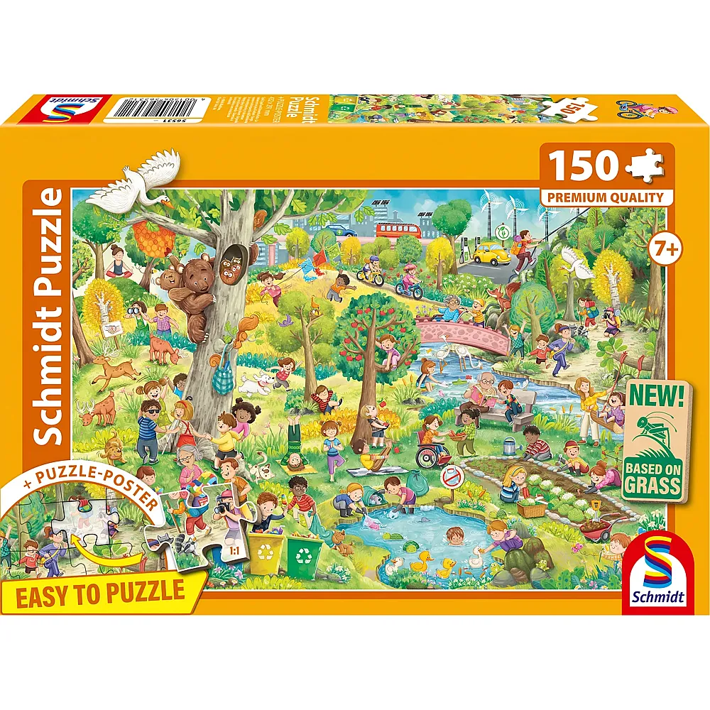 Schmidt Puzzle Spiel, Spa und Umweltschutz - 150 Teile