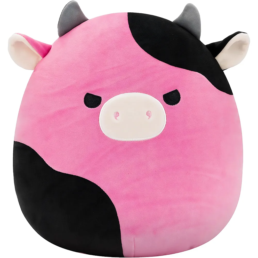 Squishmallows Pl�sch Pollyanna die Kuh Schwarz/Pink 30cm