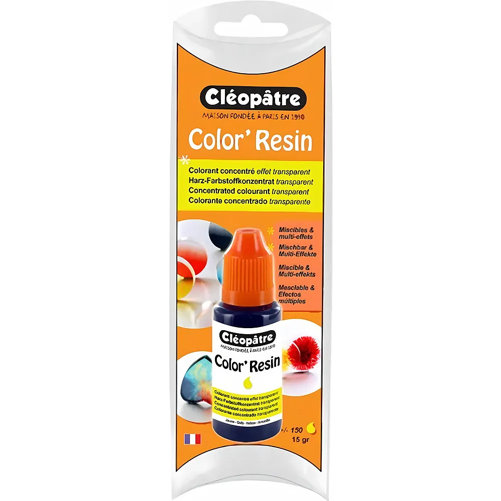 Cleopatre Color'resin � Transparente Harzfarbe 15g Gelb