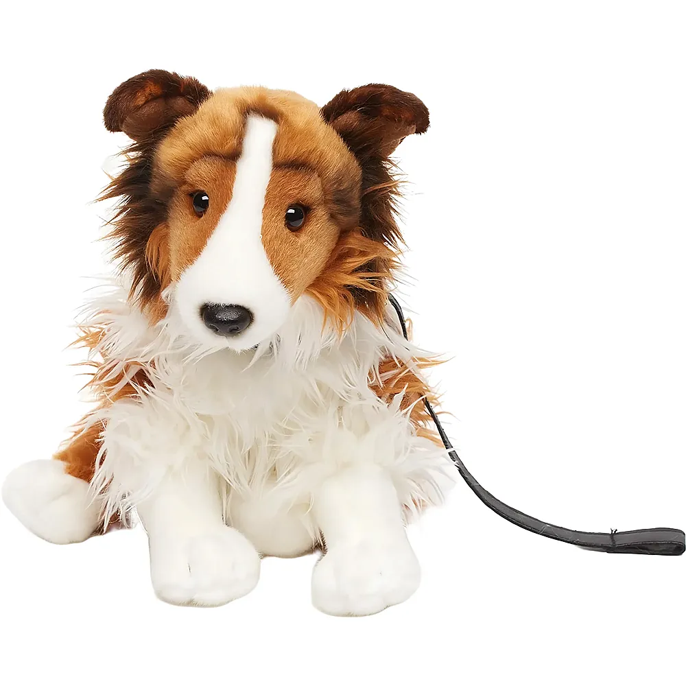 Unitoys Langhaarcollie mit Leine - 27 cm | Hunde Pl�sch