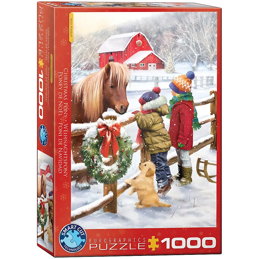 Eurographics Puzzle Weihnachtspony - 1000 Teile