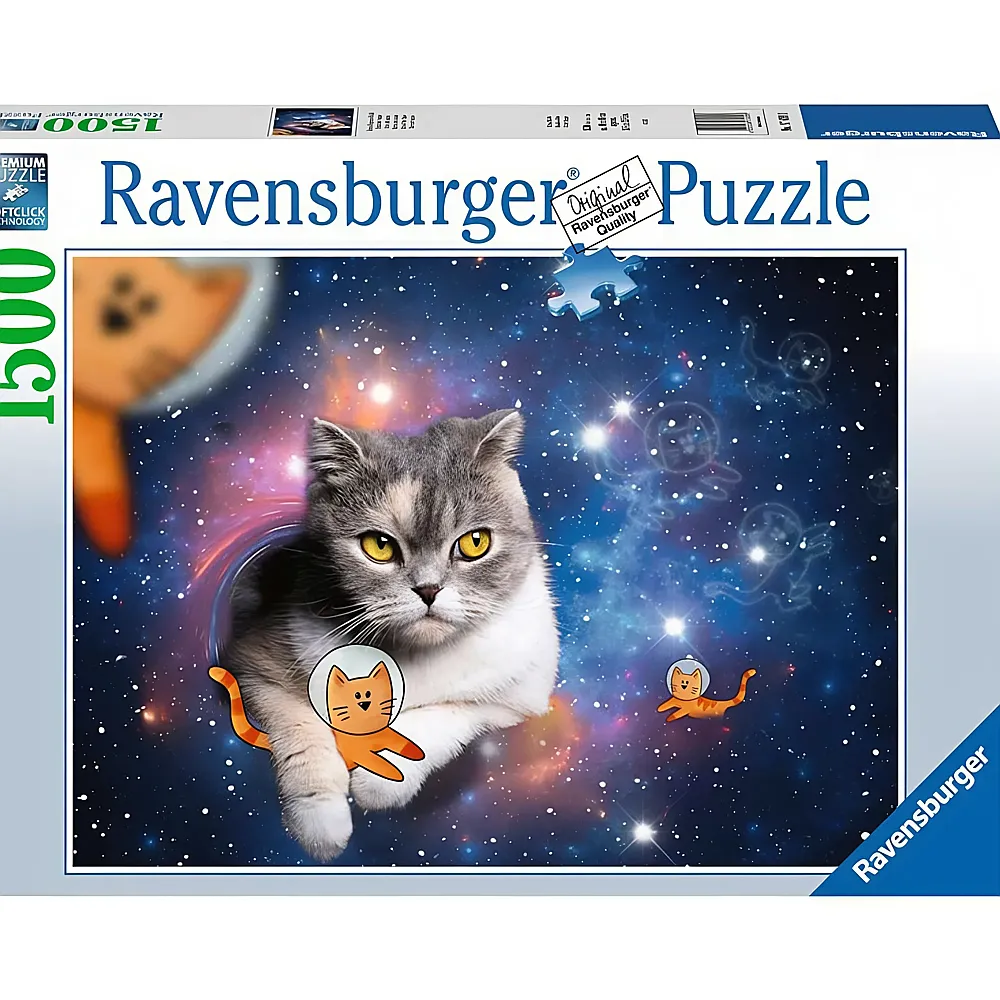 Ravensburger Puzzle Katzen fliegen im Weltall 1500Teile