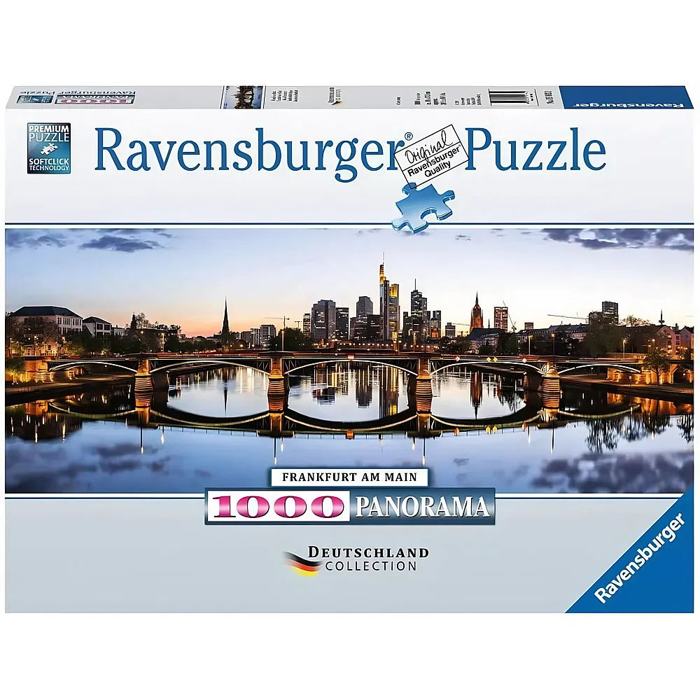 Ravensburger Puzzle Deutschland Collection Panorama Frankfurt am Main - 1000 Teile