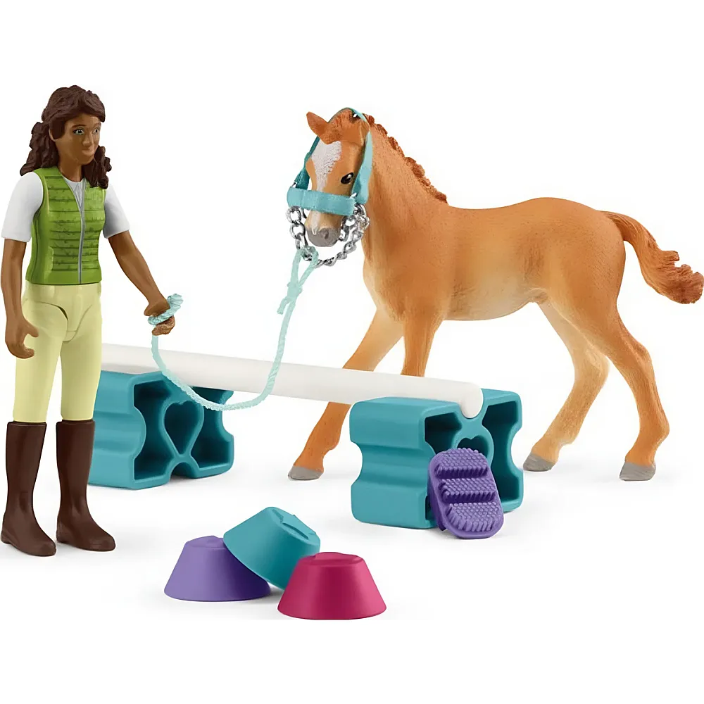 Schleich Horse Club Trainingsset mit Fohlen und Sarah