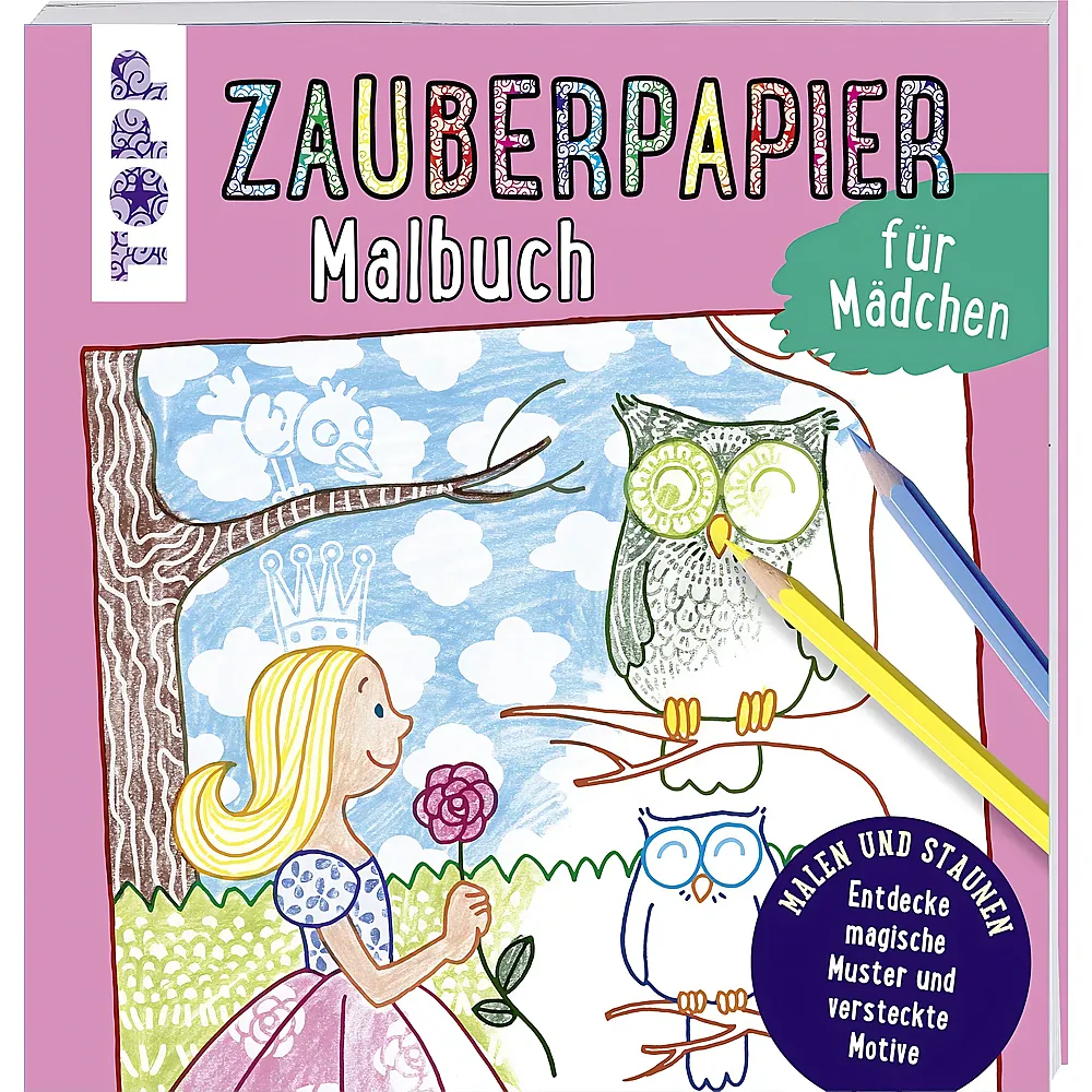 Frechverlag Topp Malbuch Zauberpapier M�dchen