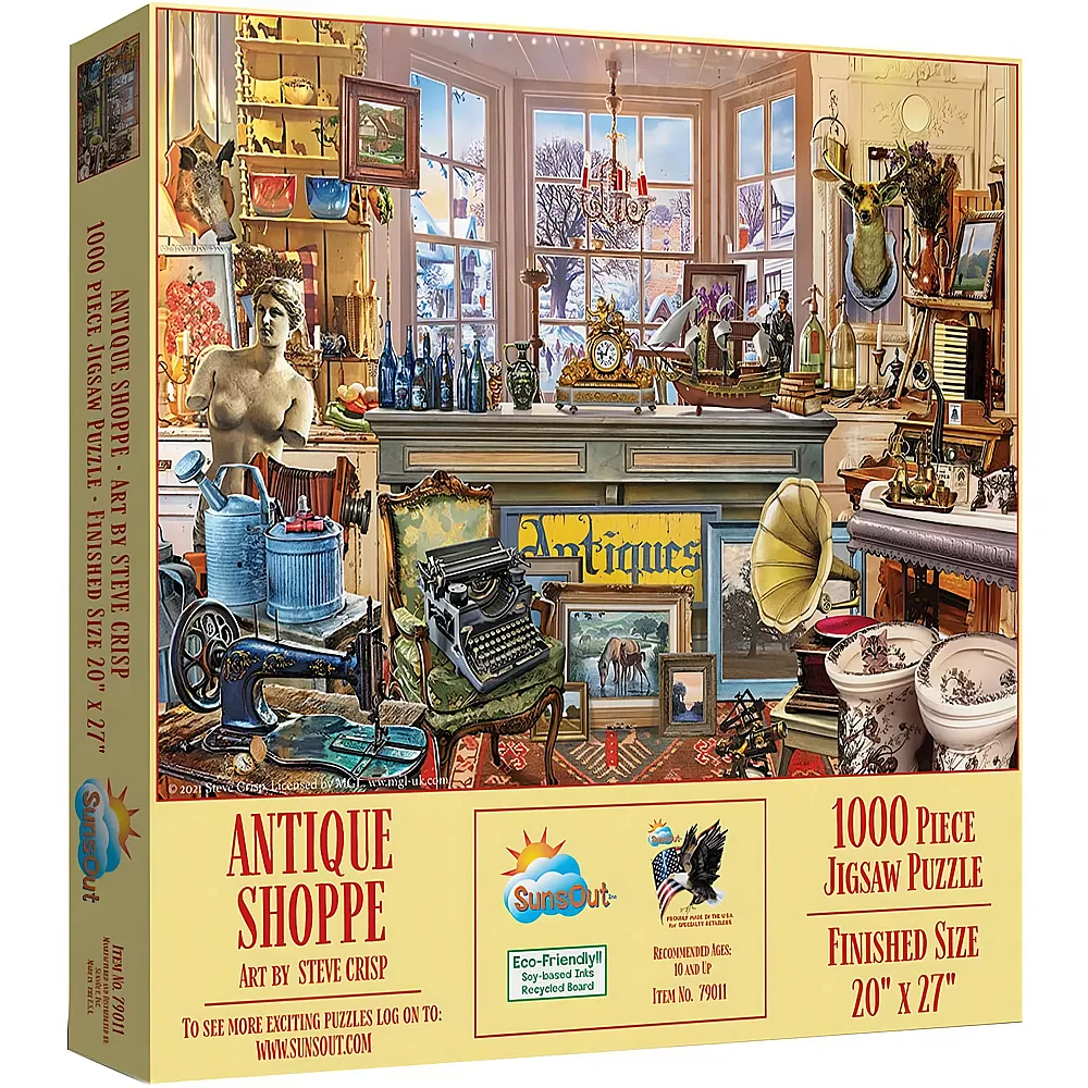 SunsOut Puzzle Steve Crisp Antique Shoppe - 1000 Teile