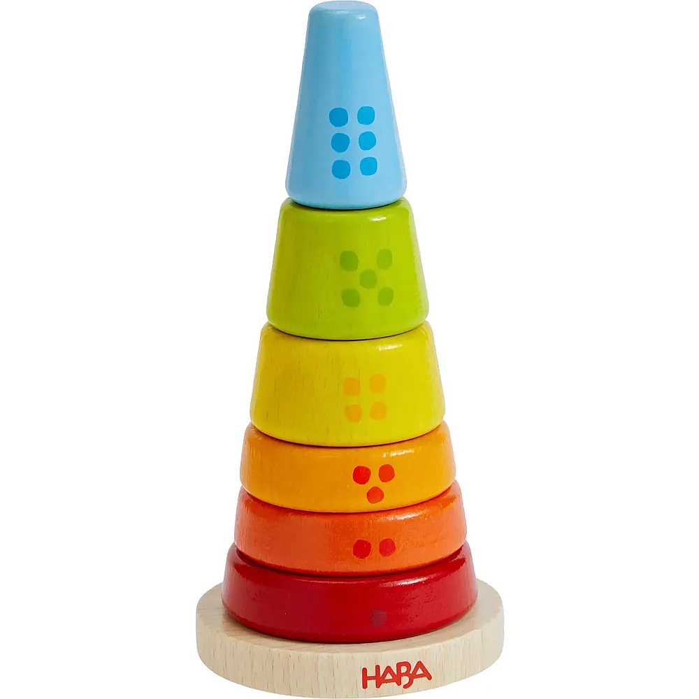 HABA Steckturm Kunterbunt - 7 Teile