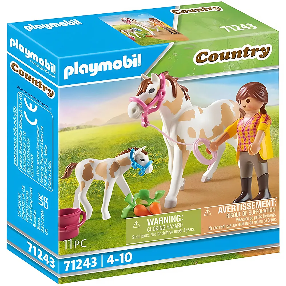 PLAYMOBIL Country Pferd mit Fohlen 71243