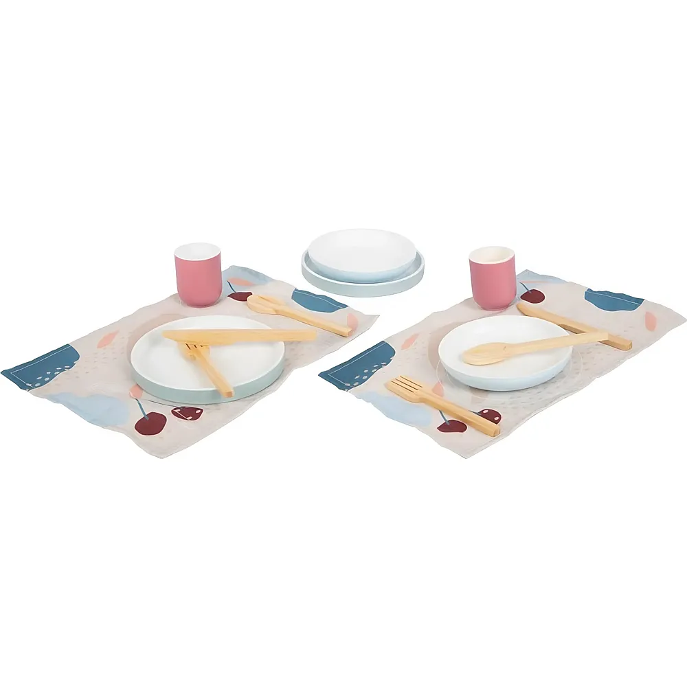 small foot Holzbesteck mit Tischsets