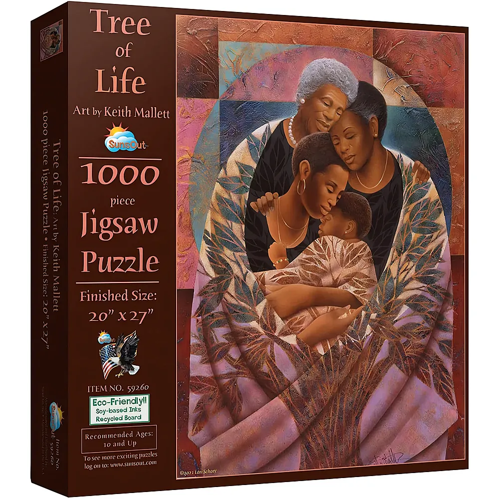 SunsOut Puzzle Keith Mallett Tree of Life - 1000 Teile