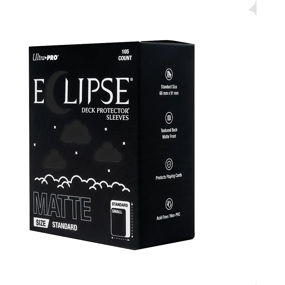 Ultra Pro ECLIPSE Matte Black Deck Protector Sleeves Standard 105 - Brands