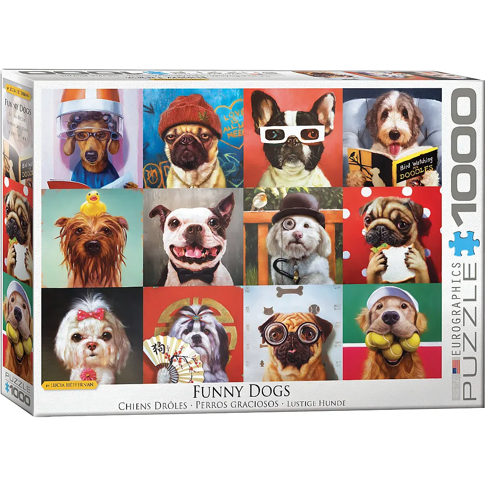 Eurographics Puzzle Funny Dogs - 1000 Teile