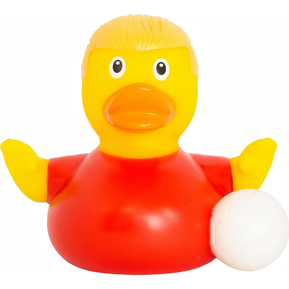 Lilalu Canard de bain Star du football rouge - Marques