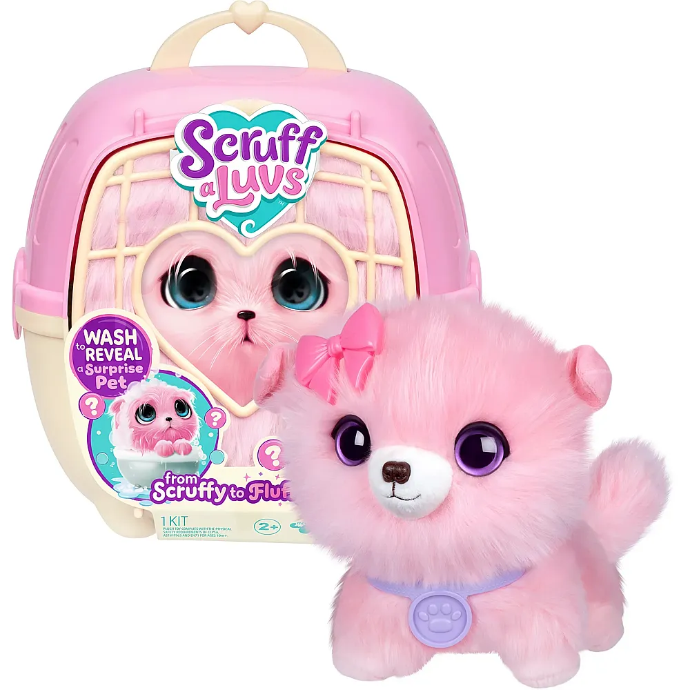 Moose Toys Scruff-A-Luvs Pet pink Little Live Pets, �berraschungs-Tier,