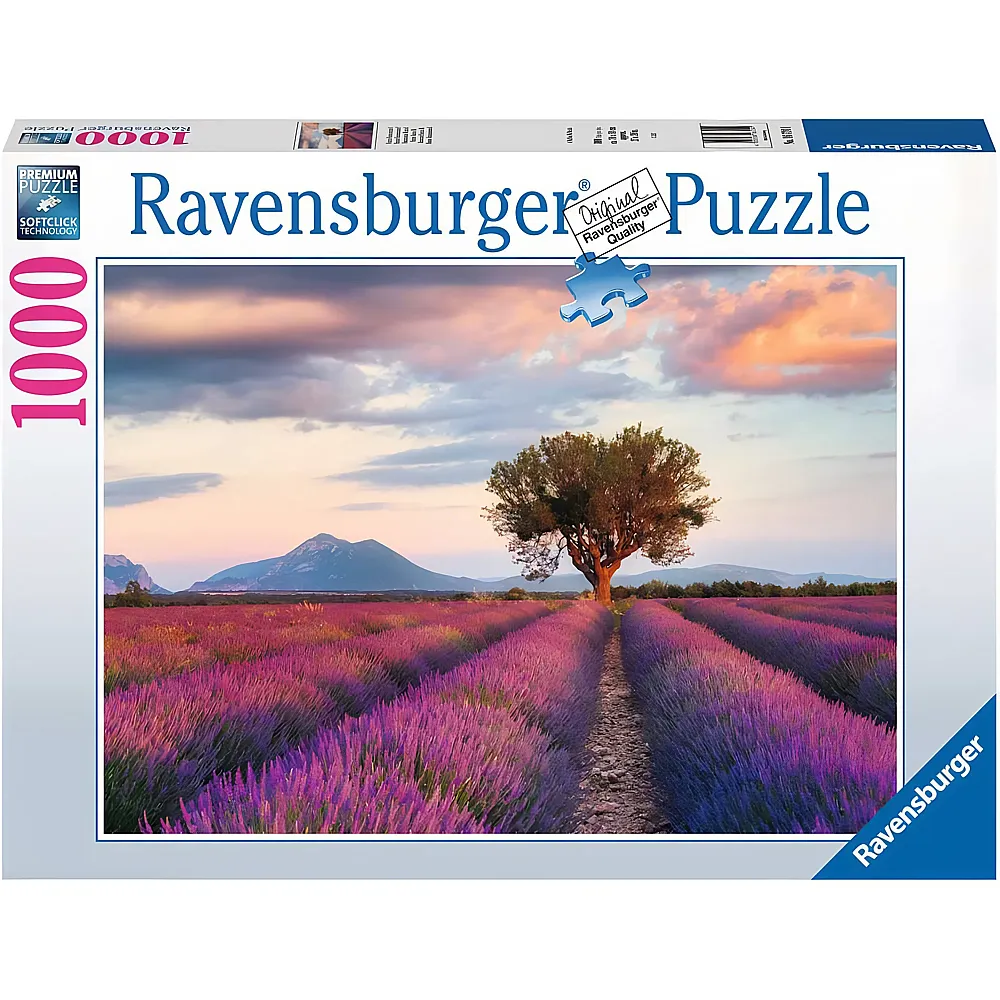 Ravensburger Puzzle Lavendelfeld zur goldenen Stunde 1000Teile
