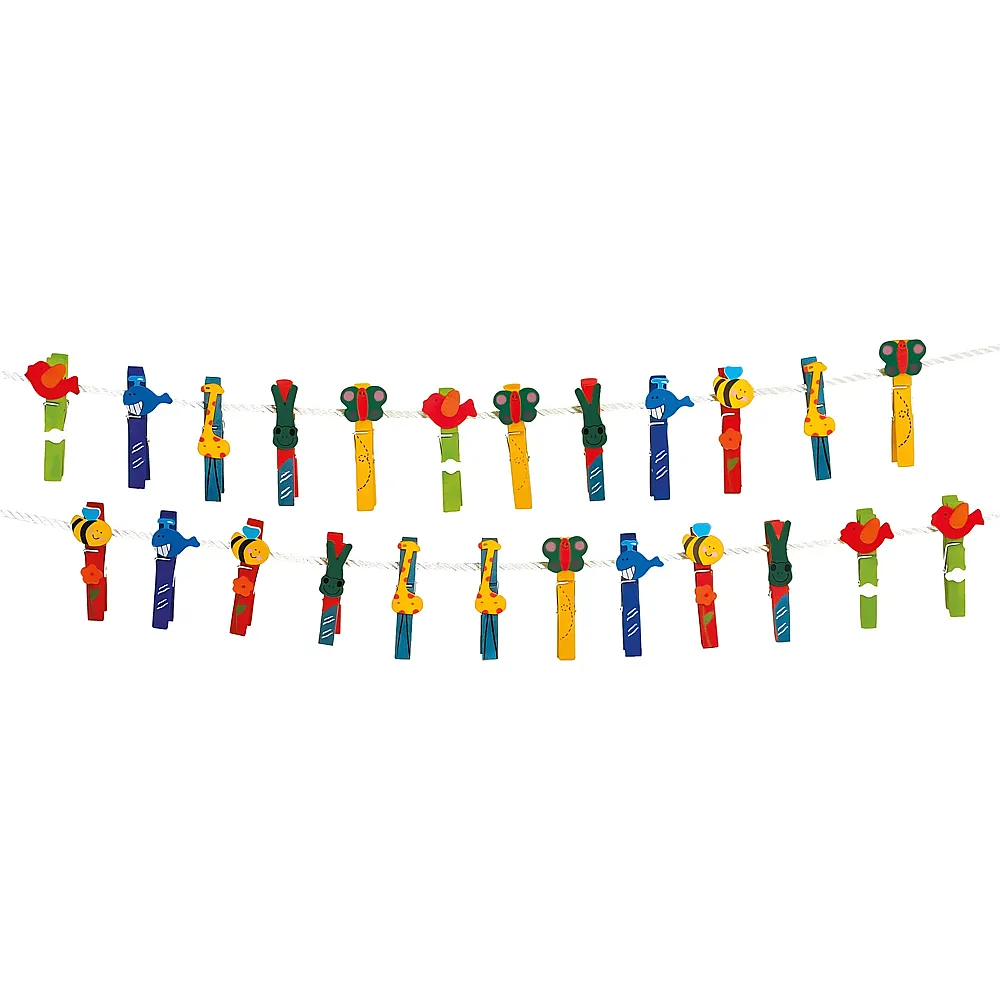 small foot W�scheklammer-Set Tiere