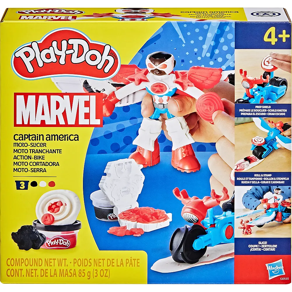 Play-Doh Avengers Captain America Moto-Slicer